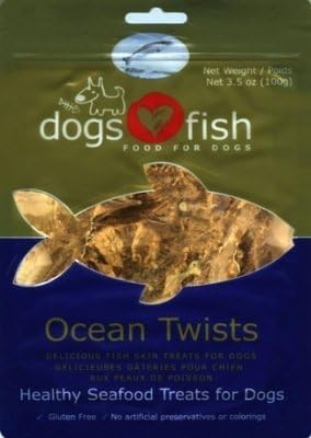 Dogs Love Fish Jerky Ocean Twist 3.5oz by Dog Loves Fish