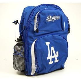 LOS ANGELES DODGERS Durable Nylon BACK PACK with Water Bottle
