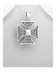 Celtic Pendant Necklace In 92.5 Sterling Silver