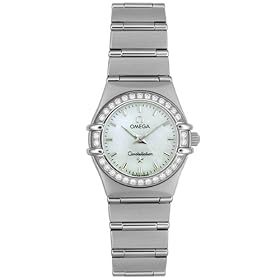 Omega Women's Constellation Quartz Mini Diamond Bezel Watch #1466.71.00