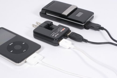 Cover image : プロテック P-2WAY USB2基搭載ACアダプター PD-2BK ブラック 【iPhone 3G,3GS,4/iPod nano 5G/iPod各種/ゲーム機/携帯】