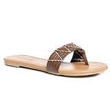 Classified AMBOY Women's Thong Sandals BROWN