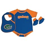 Genuine Stuff Florida Gators Boy's Newborn Bib & Bootie Set 3-6 Months