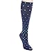 Sockwell Womens On the Spot Travel Compression Therapy Socks (Denim Blue, M/L)
