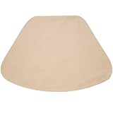 Golden Yellow Tan Leather Look Wedge-Shaped Placemat for Round Tables