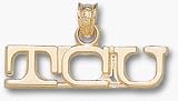Texas Christian Horned Frogs 1/4 TCU Pendant - 10KT Gold Jewelry