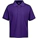 Premium Wear Men's Polo Shirts - Short Sleeves Stain Guard Polo Shirts - Purple Large