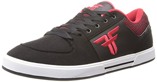Fallen  Men's FA-Patriot Skateboard Shoe, Black/Blood Red, 9 M US
