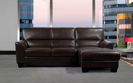 Abbyson Bayside Leather Sectional