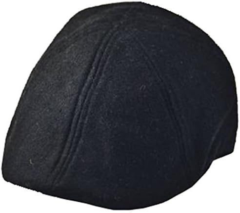 Plain Duckbill Ivy Newsboy Driving Cap Hat Black