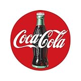 Coke Coca Cola Round Retro Vintage Die Cut Embossed Tin Sign