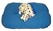 dog or cat bed/cushion S (26'' x 16'') in blue #5014B Image