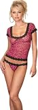 Smart Sexy Intimate Sleepwear Set - Lace Nighty Shirt and Matching Thong
