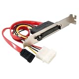 Sata Power & Data Backplate - 4 Pin Molex To 7 Pin Sata Power + S-ata Data Cables. Serial Ata 150