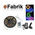 Komplett-SET: 5M RGB LED STRIP 12V Streifen Leiste + 24 Tasten Fernbedingung + 36W Netzteil