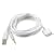 Long 5ft iPod / iPhone 2-in-1 Audio and Sync Cable. Apple Dock Connector to 3.5mm Audio AUX (Auxiliary) Connector AND USB Charge/sync Connector