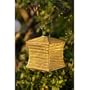 Soji Silk Effects Solar Lantern Square Moss