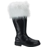 Adults Deluxe Santa Winter Boots Christmas Fancy Dress Accessory Size S