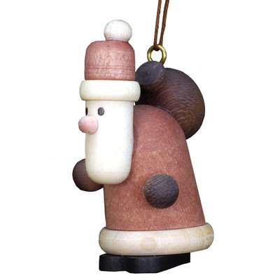 10-0445 – Christian Ulbricht Ornament – Santa (Natural) – 2″”H x 1″”W x 1.25″”D