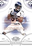Selvin Young / RB- Denver Broncos / 2008 Donruss Threads Football Card in a Protective Screwdown Display Case!