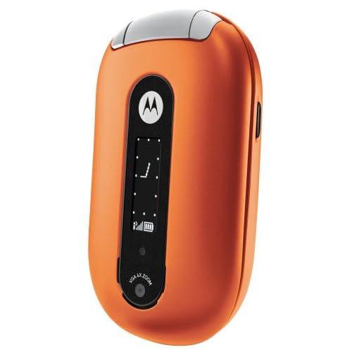 Motorola PEBL U6 Unlocked Cell Phone with Camera, Bluetooth–International Version with No Warranty (Orange)