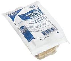 First Aid Only Sterile Emergency Pressure Dressing, Expandable, Non-stick Wound Pad With Direct Pressure Gauze Roll (Pack of 4)