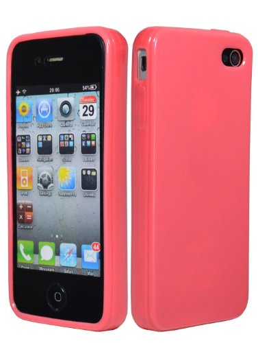 Bastex TPU Gel Slim Fit for Apple iPhone 4/4S - Hot Pink
