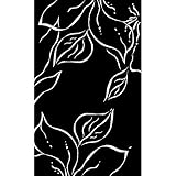 Kane Carpet After Hours 2 x 3 Leaf White on Black Area Rug