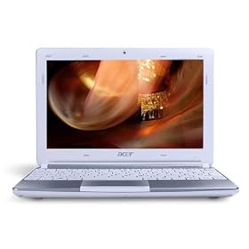 Acer - Aspire One D257-N57DQws - Netbook 10,1" (25,65 cm) - LED - Intel Atom N570 - 320 Go - 1024 Mo - Dur�e de batterie: jusqu'� 4h d'utilisation - Blanc