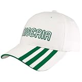 adidas Nigeria White 2010 World Cup 3-Stripe Adjustable Hat adidas Nigeria White 2010 World Cup 3-Stripe Adjustable Hat