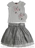 Floriane Embellished Top & Layered Skirt Set