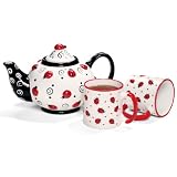 Ladybug Teapot and Mugs