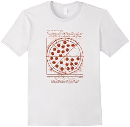 Men's Vitruvian Pizza Small White