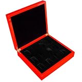 Red Wood Twelve Slot Watch Box #P10-02-BLK