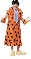 Men's The Flintstones, Fred Flintstone, Adult Plus Size Costume With Wig And Shoe Covers