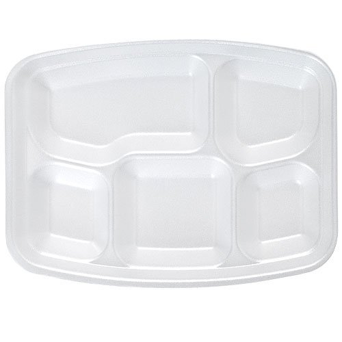 Dinner Plates With Compartments. (Set of 6) Microwave Food Storage Tray