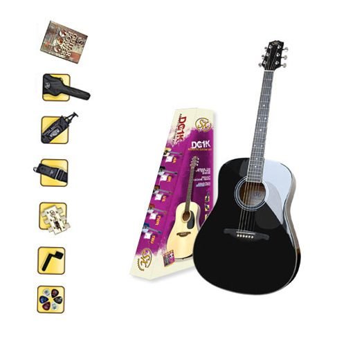 SX-Guitar アコースティックギターセット DG1K-BK
