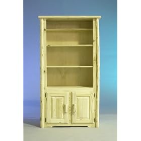 Log Furniture - Bookcase-Varnished - 48 States by MWBC-V