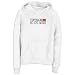 Sweatshirt Woman White Elegant Flag 