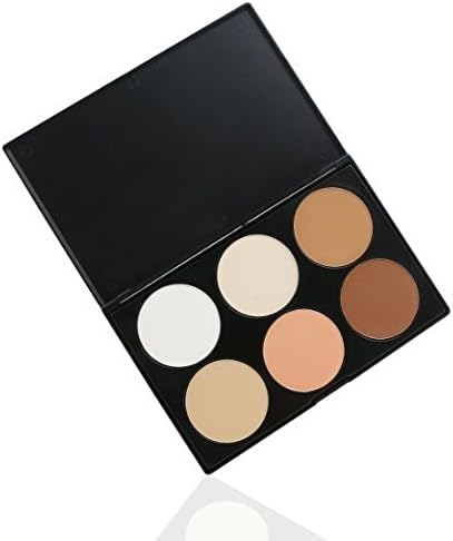 Chamberain Makeup Contour Kit Highlight and Bronzing Powder Palette - 6 Colors