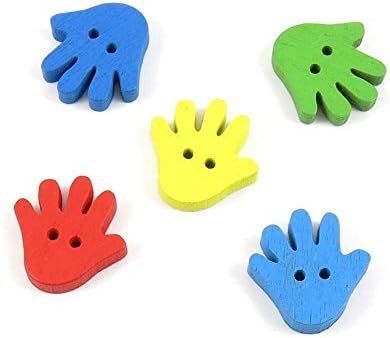 Price per 130 Pieces Sewing Sew On Buttons AD3 Mixed Palm for clothes in bulk wood wooden Clothing