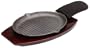 Mr. Bar-B-Q Cast-Iron Ribbed Fajita Platter Set