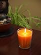 Filled Candle in Carmona Jar- Orange Vanilla Scent, 12.5oz