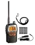 Cobra MR HH125 Compact Waterproof Marine Handheld VHF Radio with 1 or 3 Watts, All Weather Channels, and Weather Alert (Black)