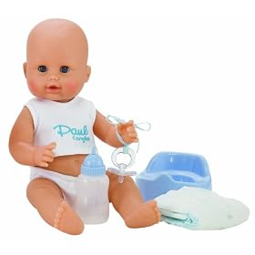 Corolle Special Feature Baby Doll Paul Drink-and-Wet Bath Baby - 14 Doll by Corolle