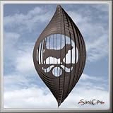 PBGV Circle Swirly Metal Wind Spinner