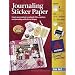 Avery 8-1/2 Inch by 11 Inch Ink Jet Sticker Paper with CD, Matte White, 4 Per Package