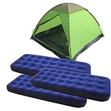 3person Dome Tent with 3 of Single Size Air Beds