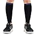 Idson Calf Compression Sleeves,20-30mmhg Graduated Leg Compression Sleeve for Men and Women,Calf Guard Shin Splints Sleeve Support,Calf Pain Relief,Great for Running,Cycling,Travel-1 Pair,Black