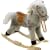 42cm Rocking Horse Grey